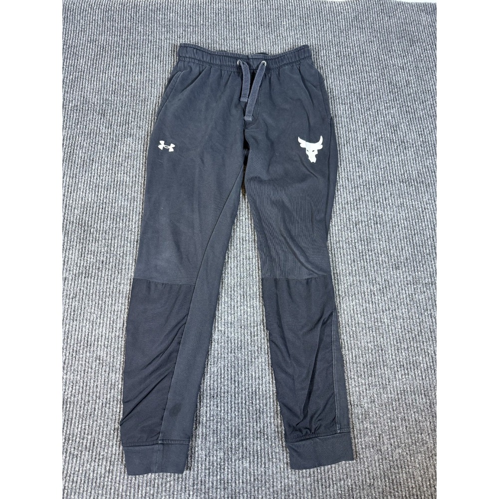 Under Armour Project Rock Terry Joggers Men Medium Sweatpants Tapered Drawstring